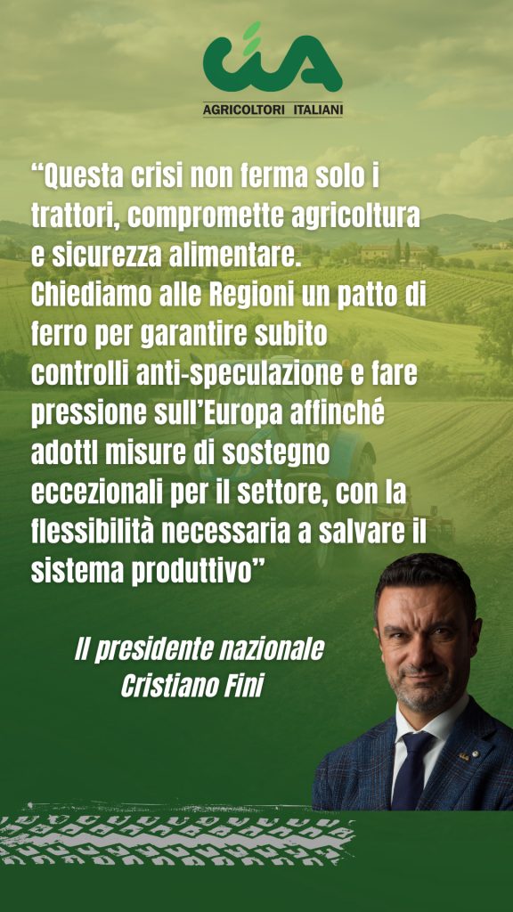 Prezzi: Cia mobilita le Regioni. Patto di ferro contro le speculazioni